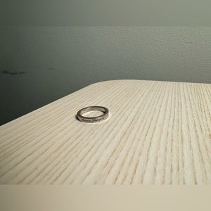 Masion Margiela Gunmetal Thin Ring size 6